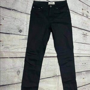 Acne black skinny jeans size 26/32
